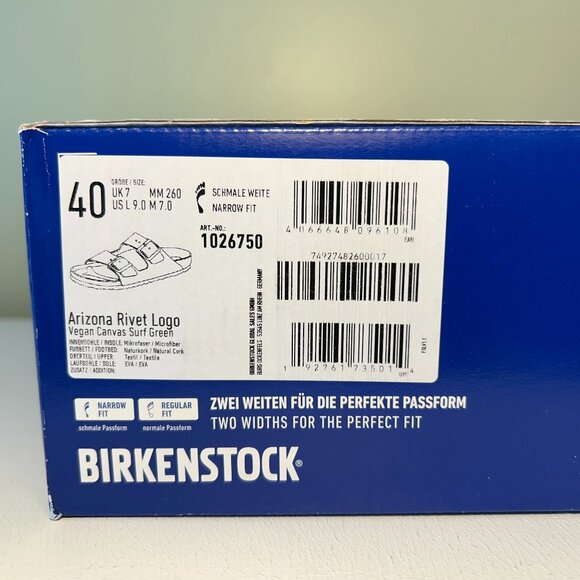 Birkenstock Arizona Rivet Logo Vegan Canvas Sandal - Picture 11 of 12